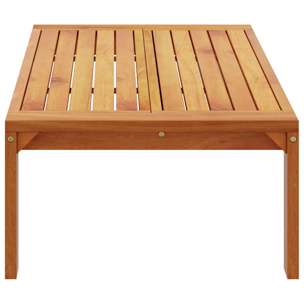 Mesa de jardín madera maciza de acacia 100x50x27 cm