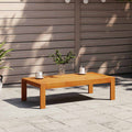 Mesa de jardín madera maciza de acacia 100x50x27 cm