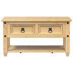 Mesa de centro cajones Corona madera maciza de pino 85x50x45 cm