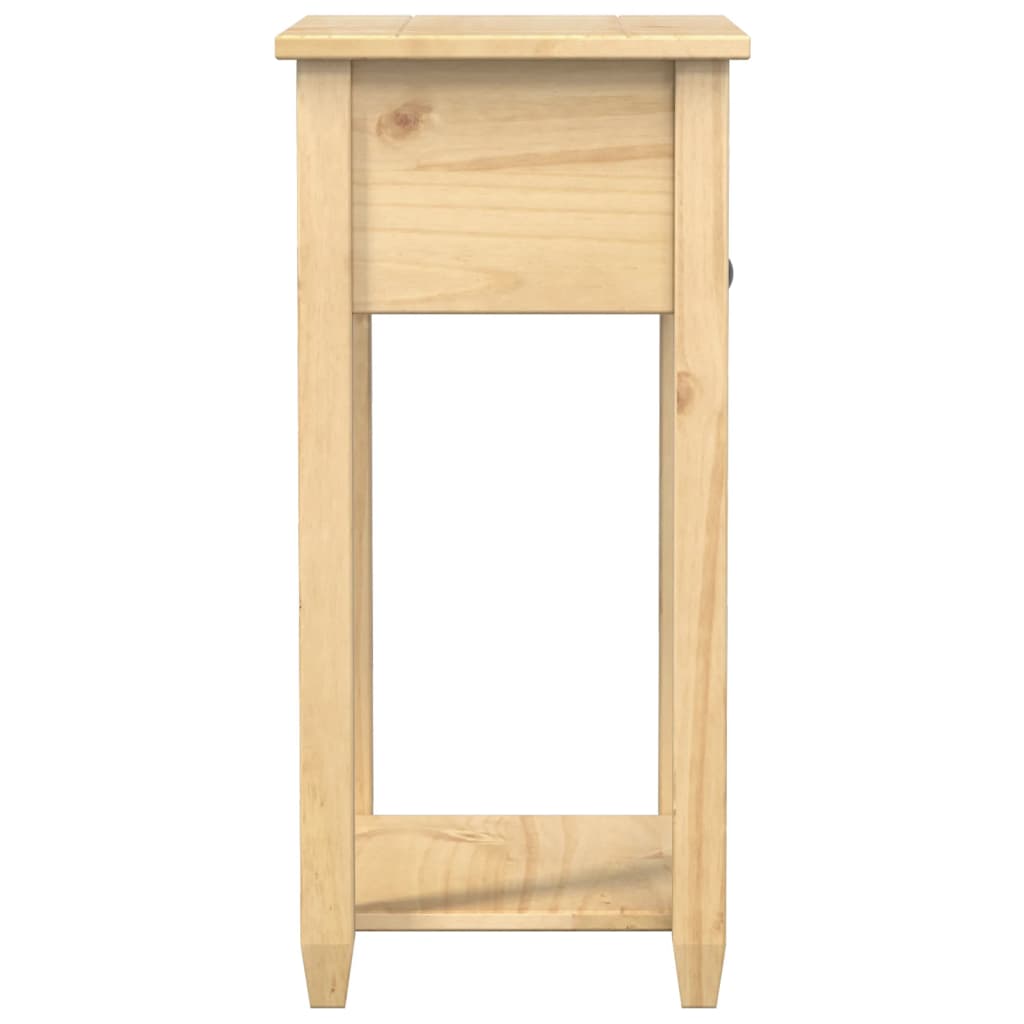 Mesa consola Corona madera maciza de pino 55x35x73 cm