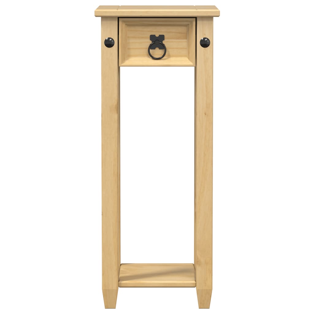 Jardinera Corona madera maciza de pino 30x30x73 cm