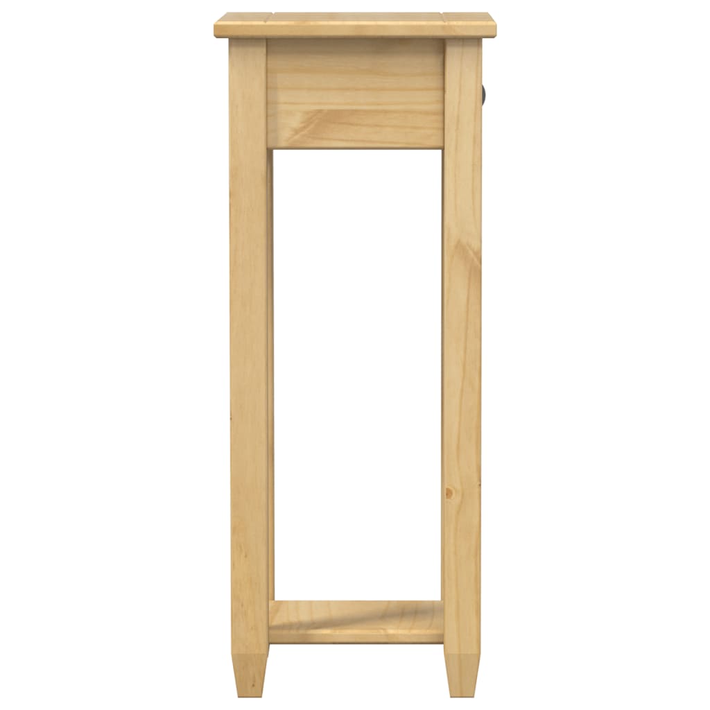 Jardinera Corona madera maciza de pino 30x30x73 cm