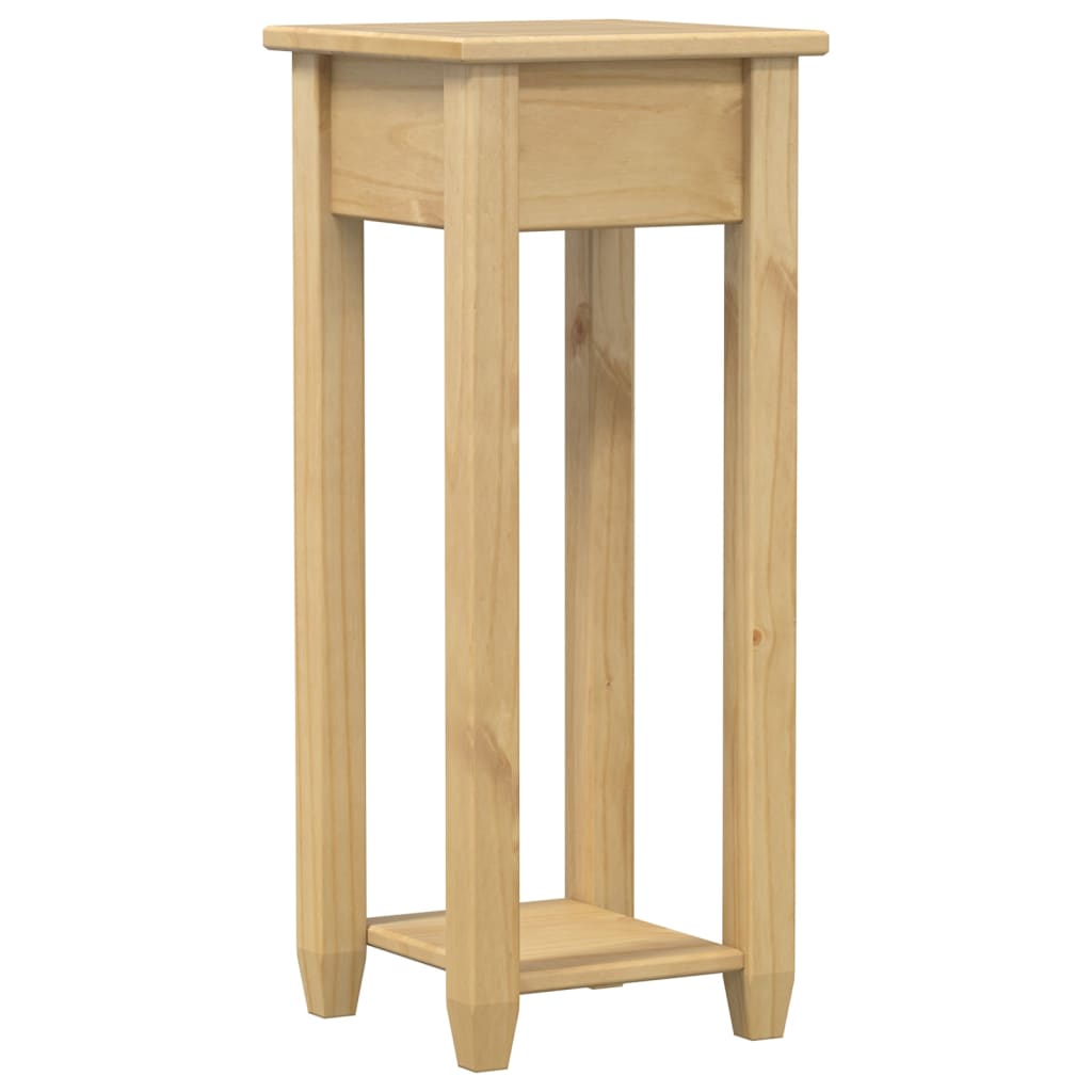 Jardinera Corona madera maciza de pino 30x30x73 cm