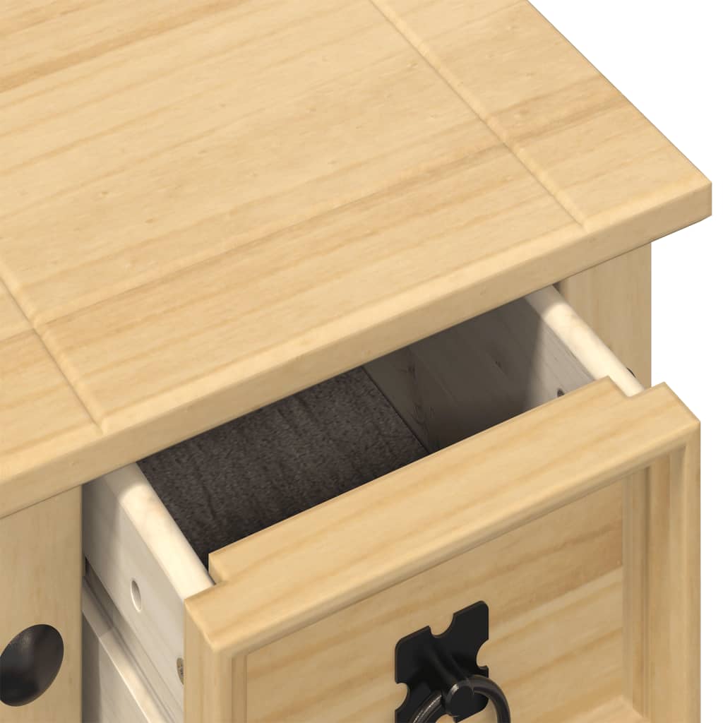 Jardinera Corona madera maciza de pino 30x30x73 cm
