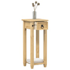 Jardinera Corona madera maciza de pino 30x30x73 cm