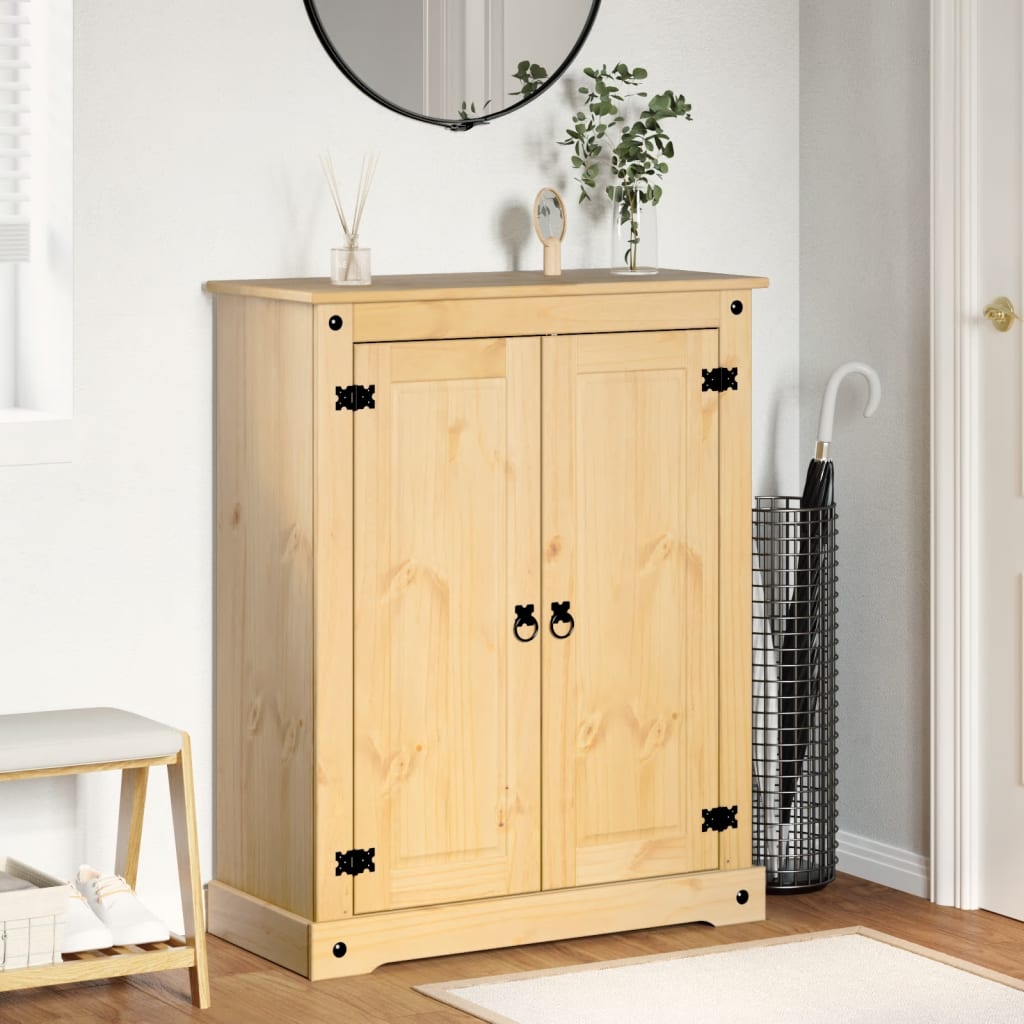 Zapatero Corona madera maciza de pino 86x38,5x108 cm
