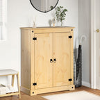 Zapatero Corona madera maciza de pino 86x38,5x108 cm