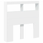 Cabecero de cama con LED blanco 100x17x102 cm