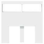 Cabecero de cama con LED blanco 100x17x102 cm