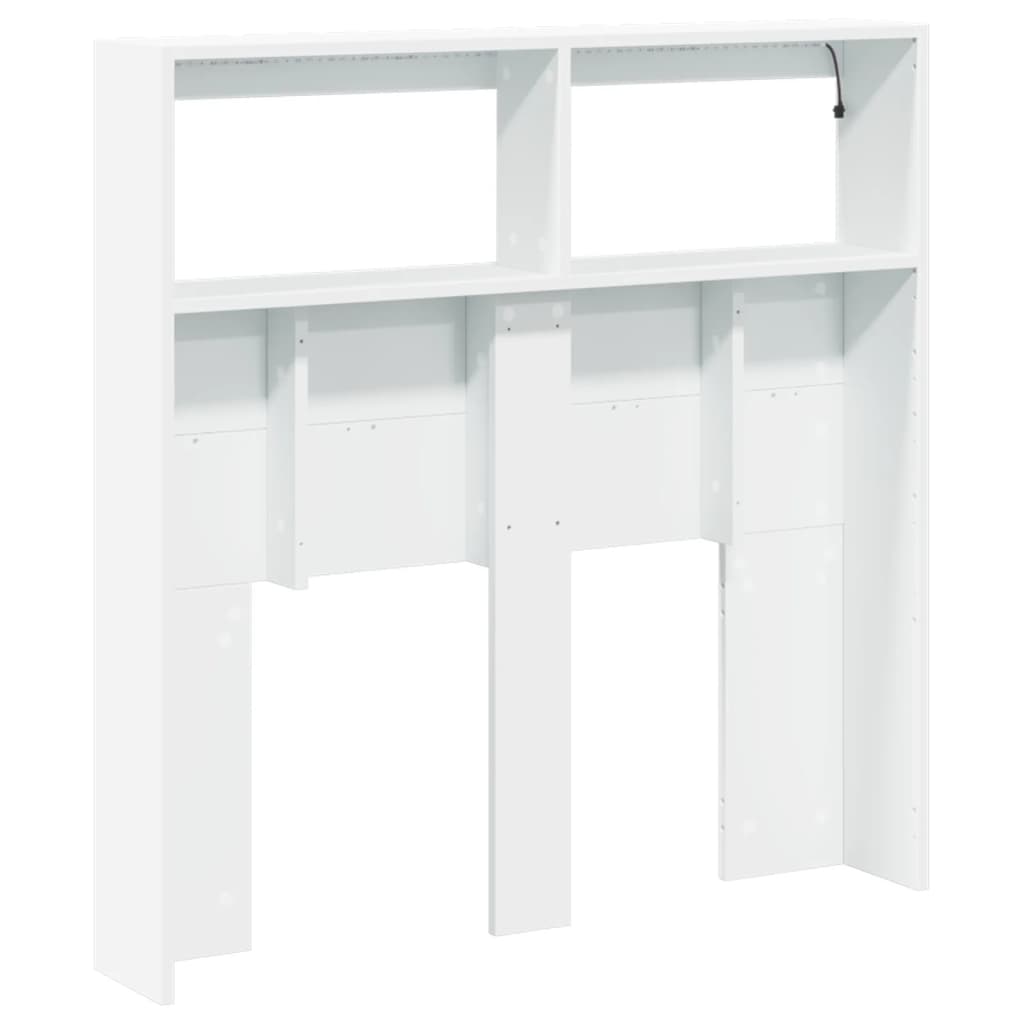 Cabecero de cama con LED blanco 100x17x102 cm