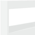 Cabecero de cama con LED blanco 100x17x102 cm