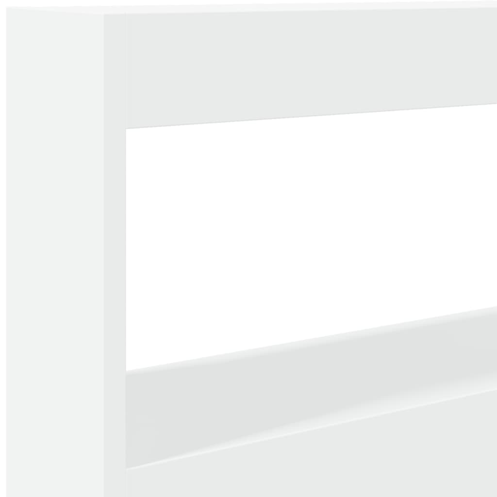 Cabecero de cama con LED blanco 100x17x102 cm