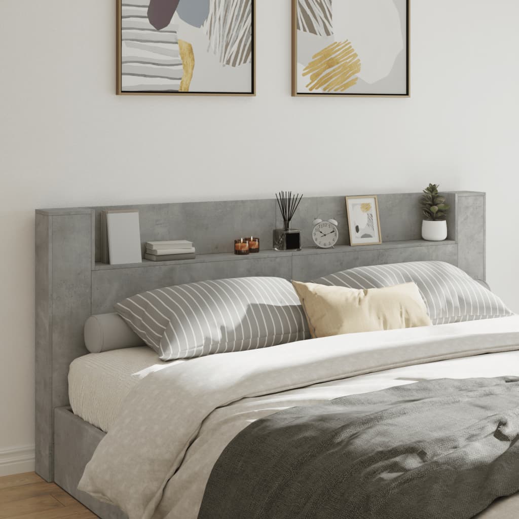 Cabecero de cama con LED blanco 100x17x102 cm