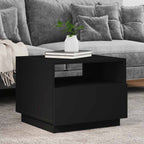 Mesa de centro con luces LED blanco 100x100x31 cm