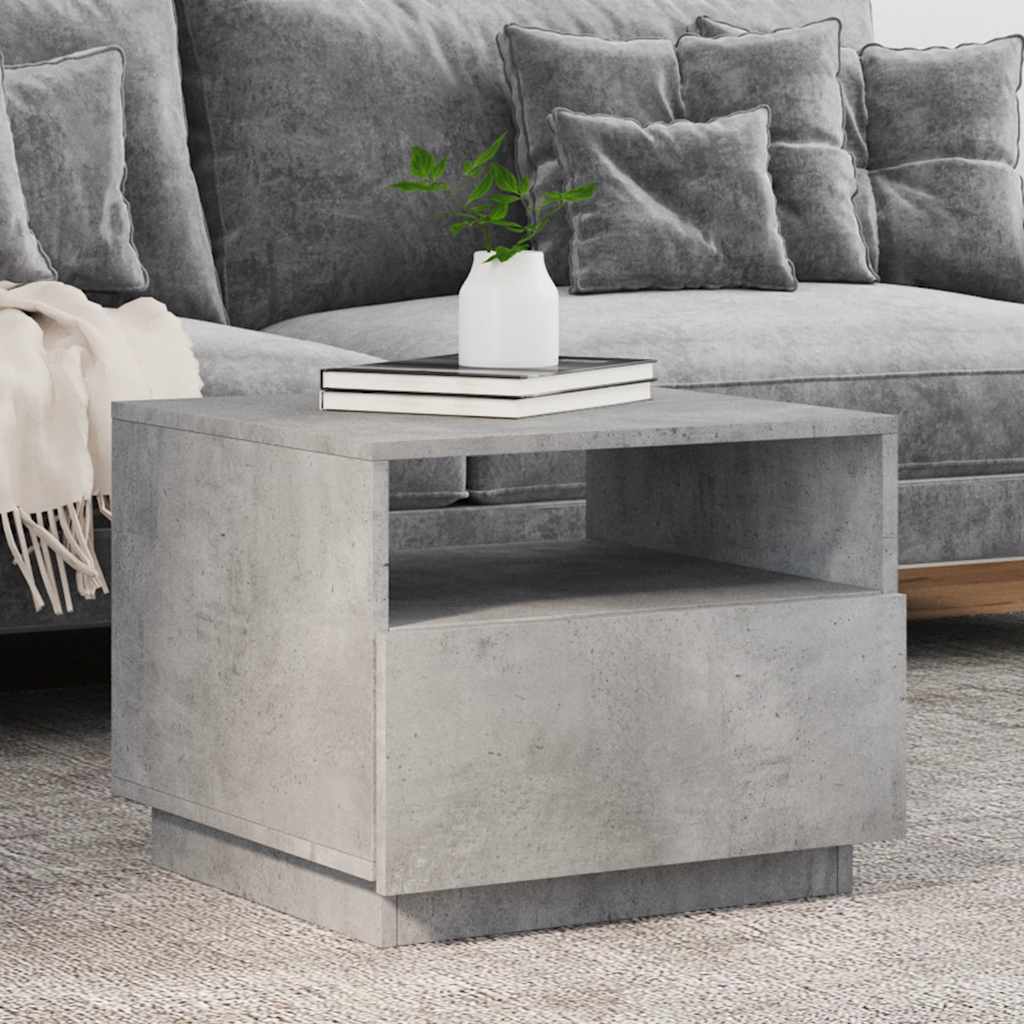 Mesa de centro con luces LED blanco 100x100x31 cm
