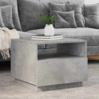 Mesa de centro con luces LED blanco 100x100x31 cm
