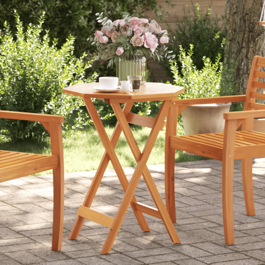 Mesa de jardín madera maciza de acacia gris 200x100x75 cm