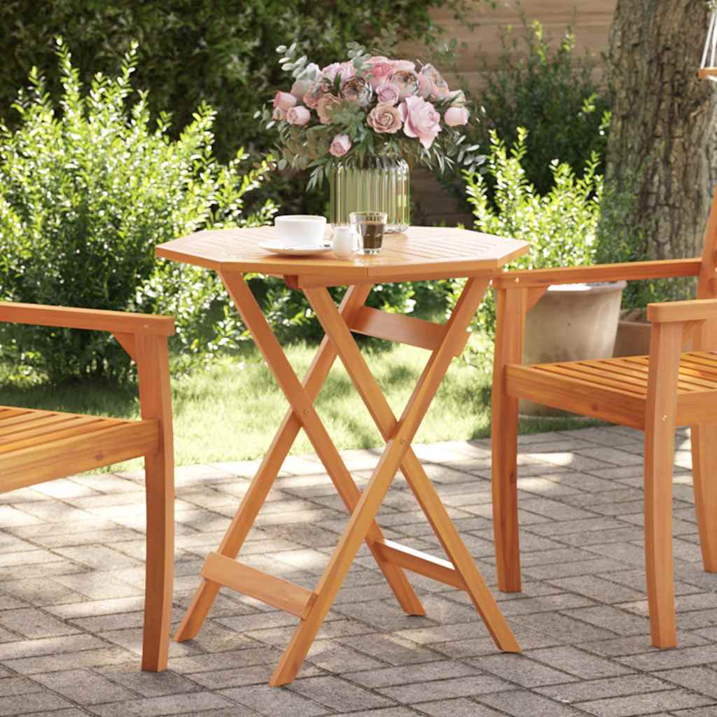Mesa de jardín madera maciza de acacia gris 200x100x75 cm