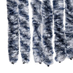 Cortina antimoscas chenilla azul y blanco 100x200 cm