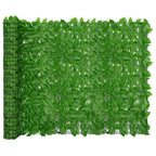 Valla de privacidad de balcón de hojas verde 300x150 cm
