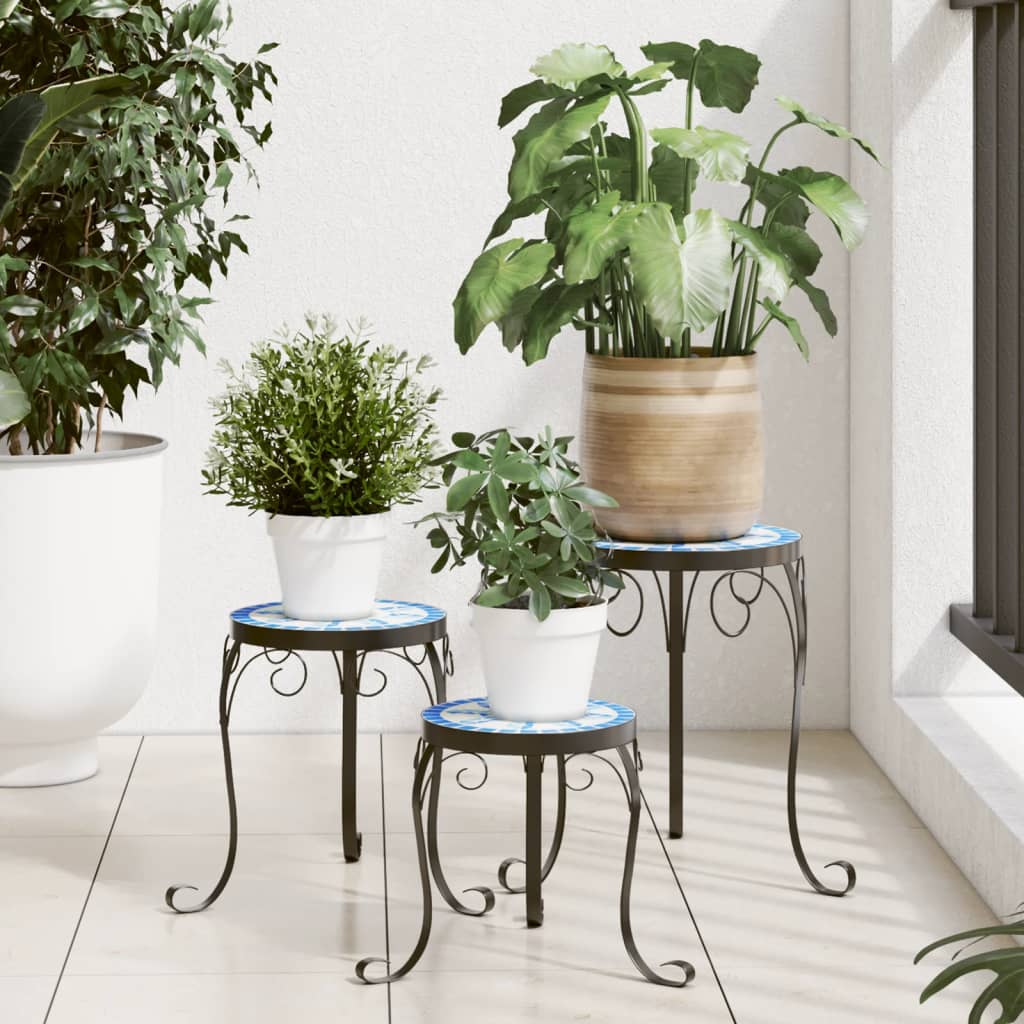 Soporte para plantas trepadoras 3 uds hierro negro 40x100 cm