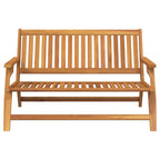 Banco de Relajación Marrón Madera de Acacia Sólida