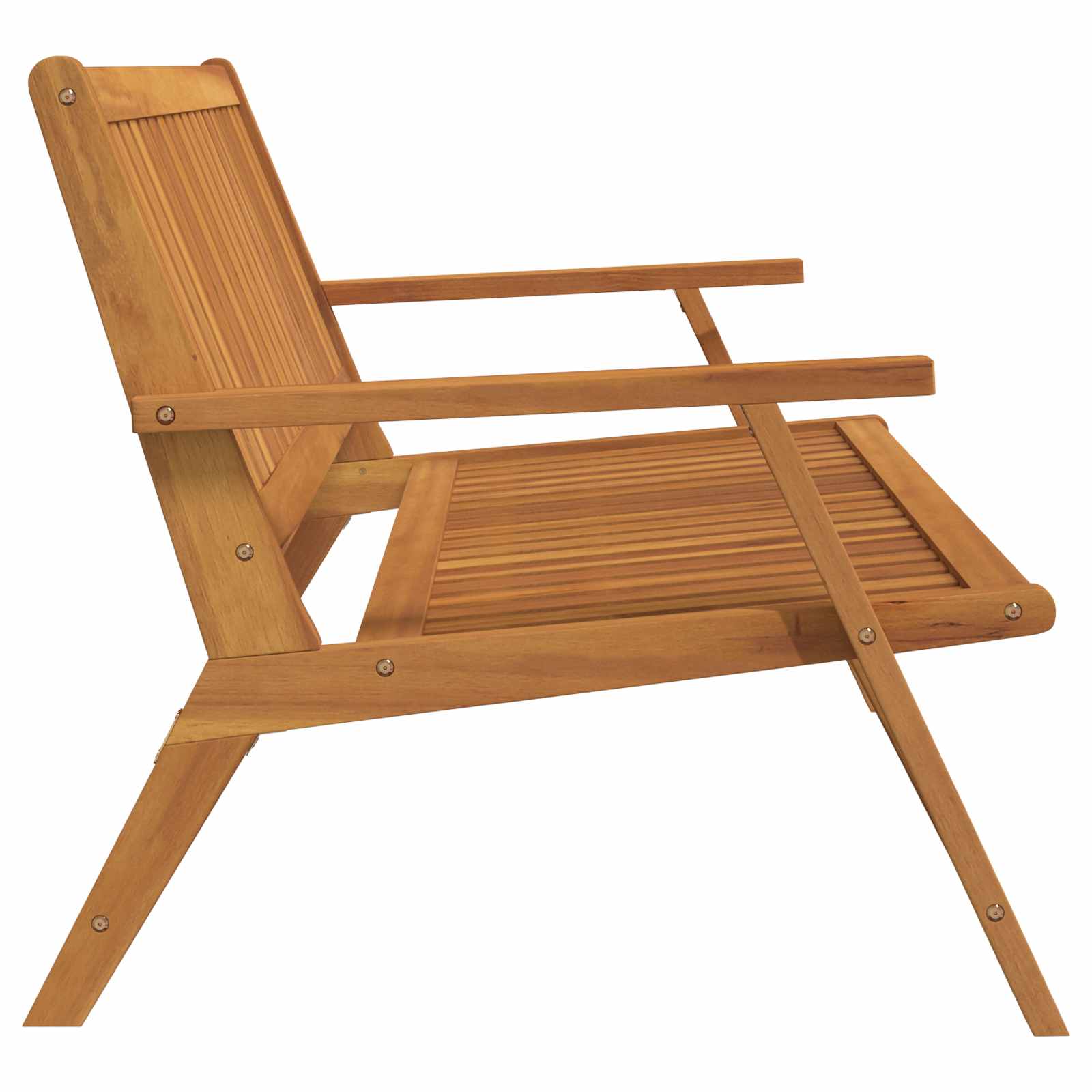 Banco de Relajación Marrón Madera de Acacia Sólida