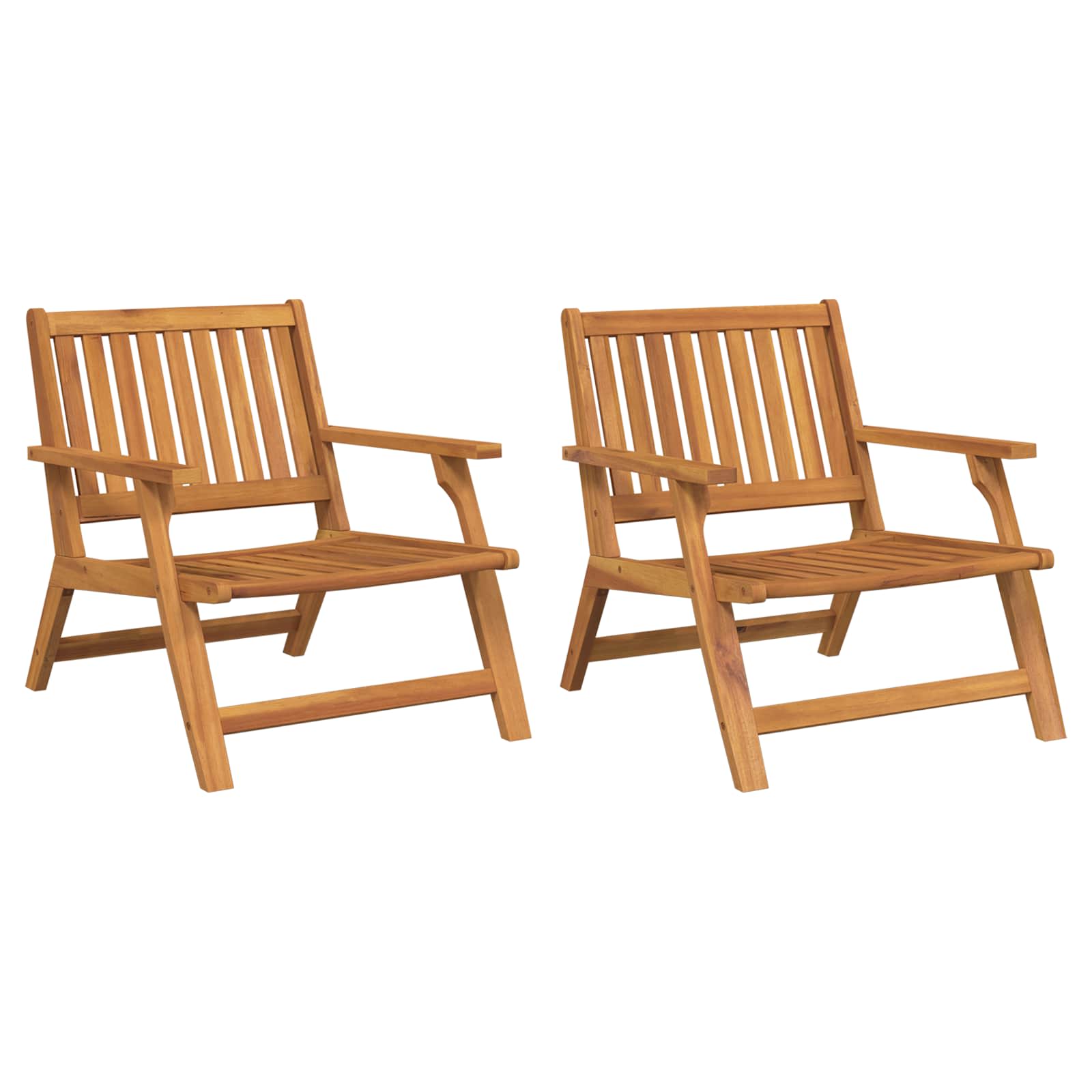 Banco de Relajación Marrón Madera de Acacia Sólida