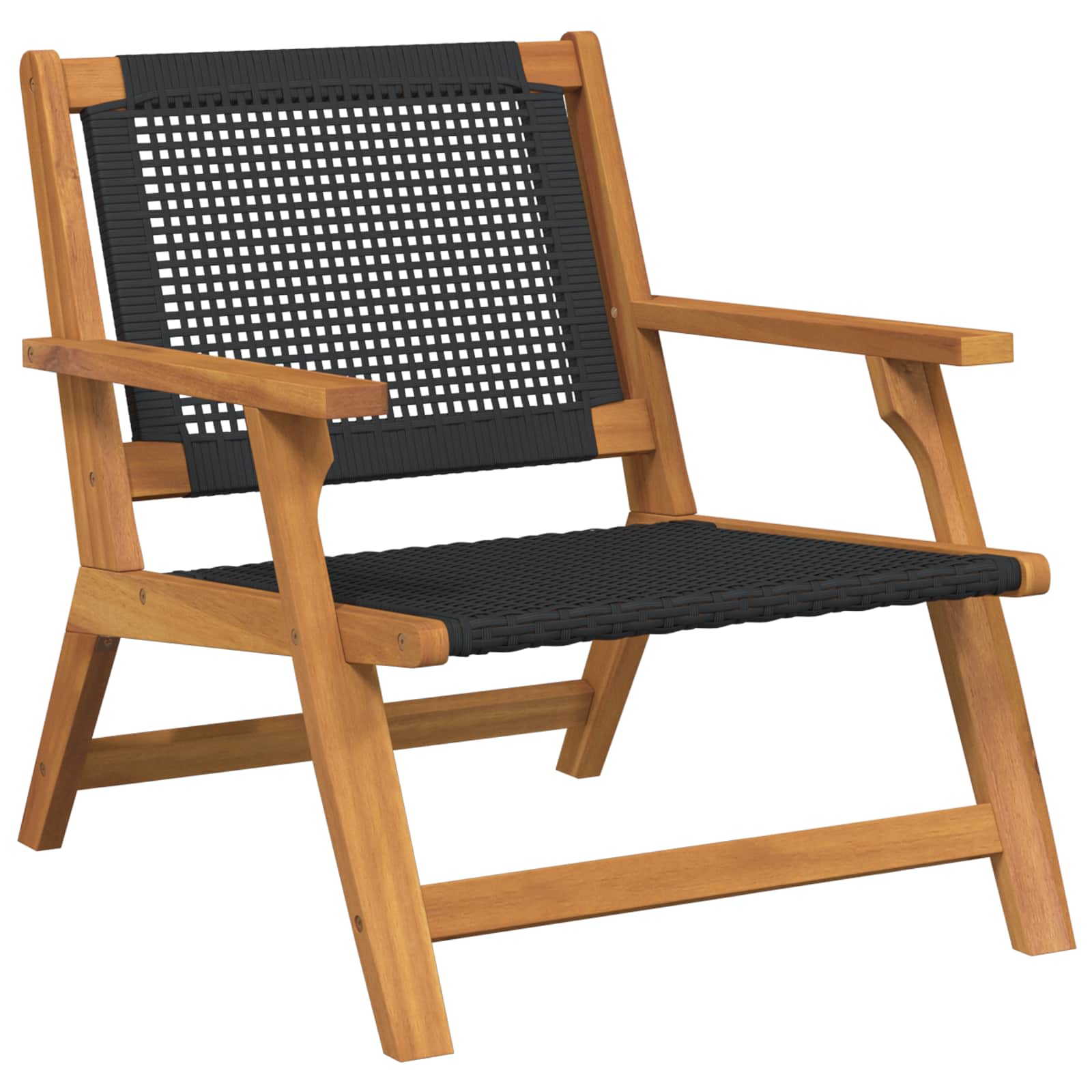 Muebles de jardín 2 pcs Negro 67 x 78 x 73 cm