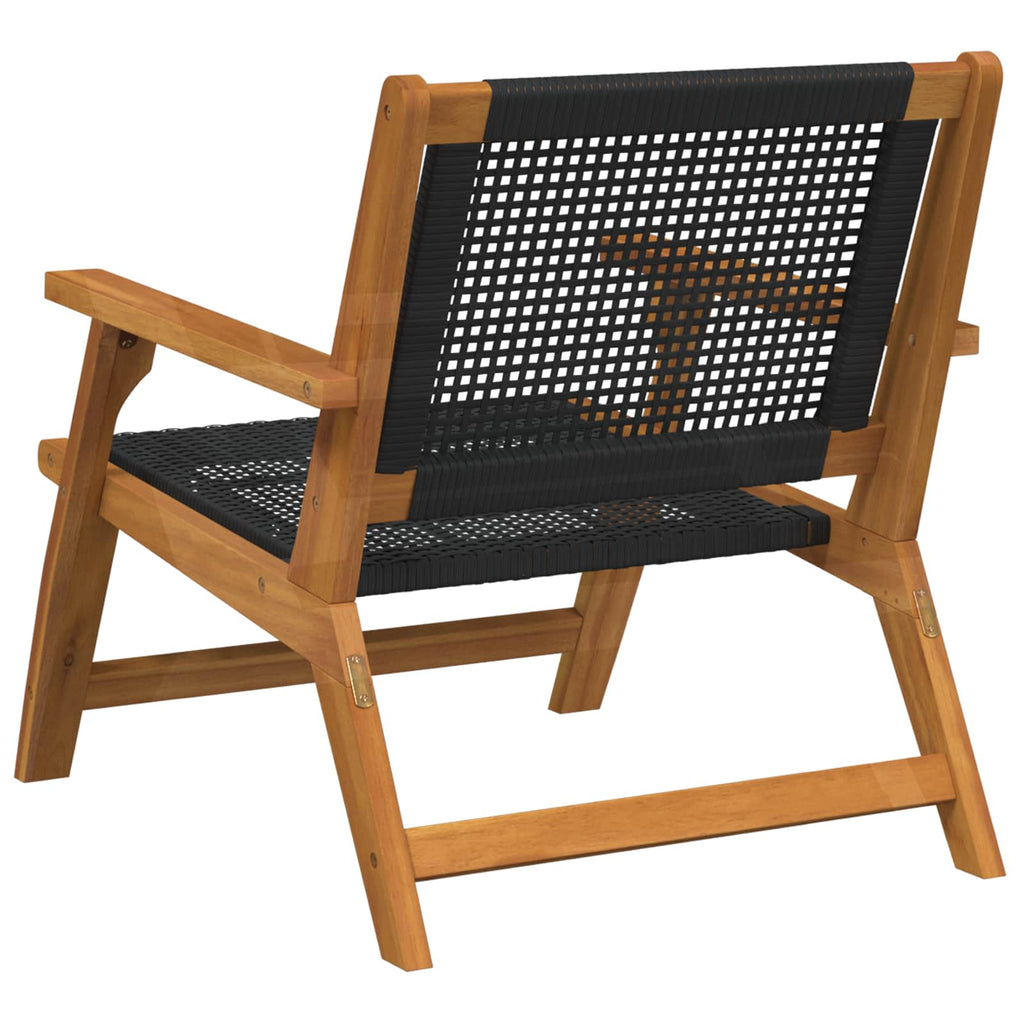 Muebles de jardín 2 pcs Negro 67 x 78 x 73 cm