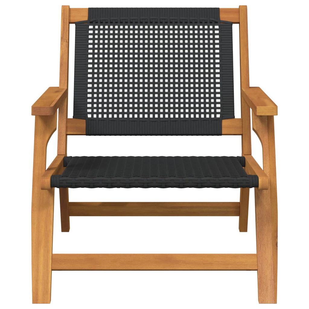 Muebles de jardín 2 pcs Negro 67 x 78 x 73 cm