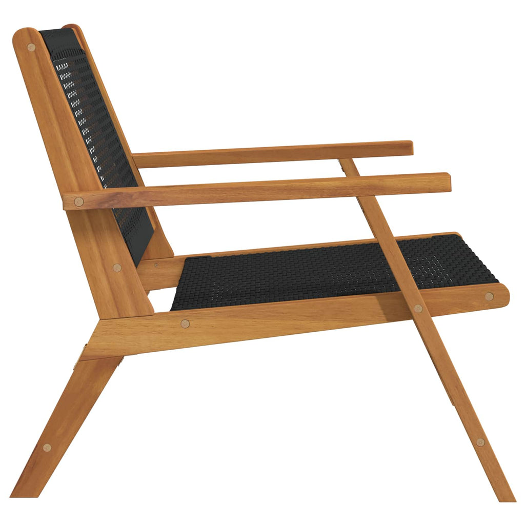 Muebles de jardín 2 pcs Negro 67 x 78 x 73 cm