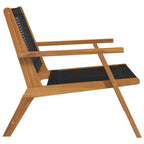 Muebles de jardín 2 pcs Negro 67 x 78 x 73 cm