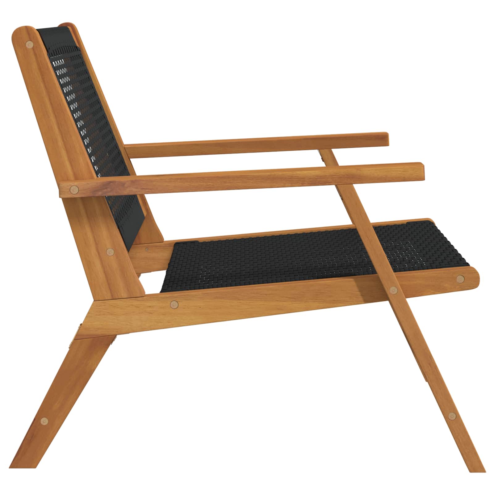 Muebles de jardín 2 pcs Negro 67 x 78 x 73 cm