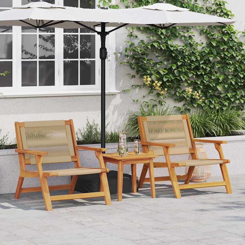 Garden furniture 2 pcs Beige 67 x 76 x 73 cm