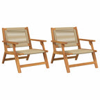 Muebles de jardín 2 pcs Beige 67 x 76 x 73 cm