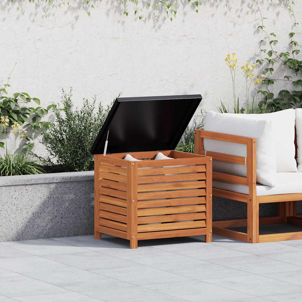 Arcón de jardín madera maciza abeto 150x50x56,5 cm