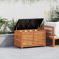 Arcón de jardín madera maciza abeto 150x50x56,5 cm