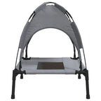Cama para perros con dosel antracita tela oxford y acero
