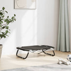 Cama para perros plegable tela oxford y acero gris antracita
