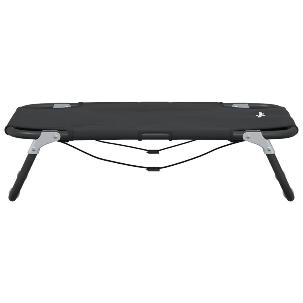 Cama para perros plegable tela oxford y acero gris antracita