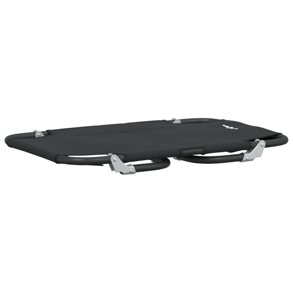 Cama para perros plegable tela oxford y acero gris antracita