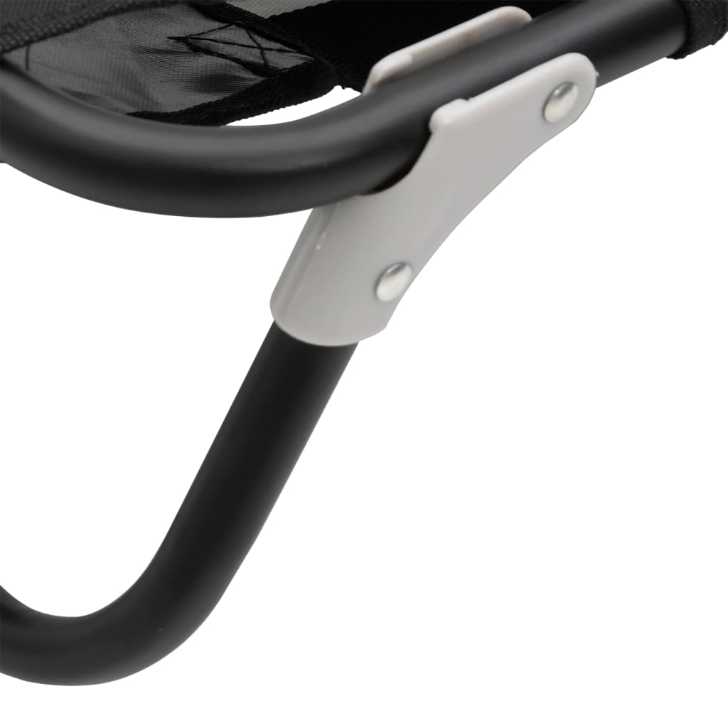 Cama para perros plegable tela oxford y acero gris antracita
