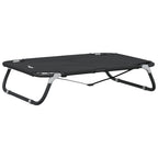 Cama para perros plegable tela oxford y acero gris antracita