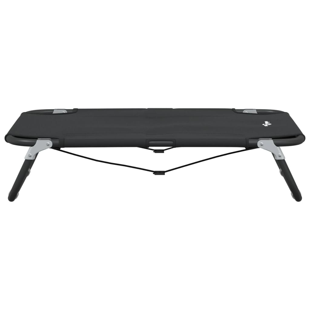 Cama para perros plegable tela oxford y acero gris antracita
