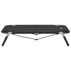 Cama para perros plegable tela oxford y acero gris antracita