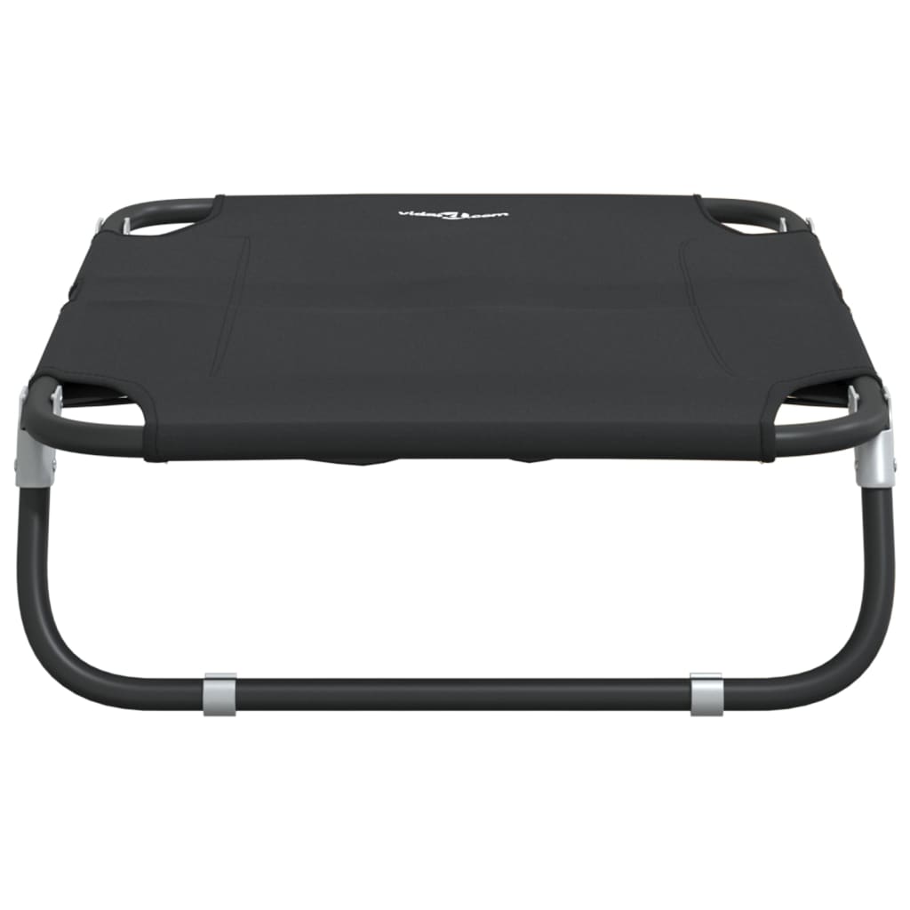 Cama para perros plegable tela oxford y acero gris antracita