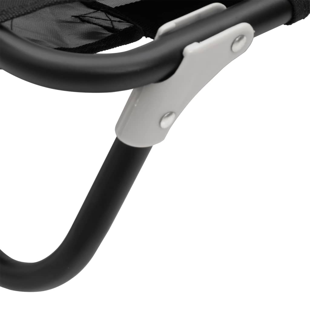 Cama para perros plegable tela oxford y acero gris antracita