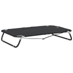 Cama para perros plegable tela oxford y acero gris antracita