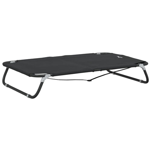 Cama para perros plegable tela oxford y acero gris antracita